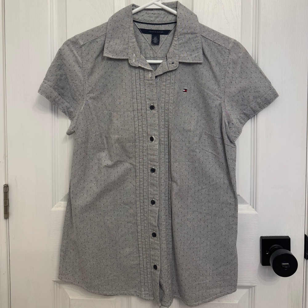 Women's Tommy Hilfiger Short Sleeve Button Down Shirt
